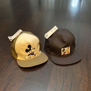 Disney Mickey Mouse Baseball Caps - Beige and Black